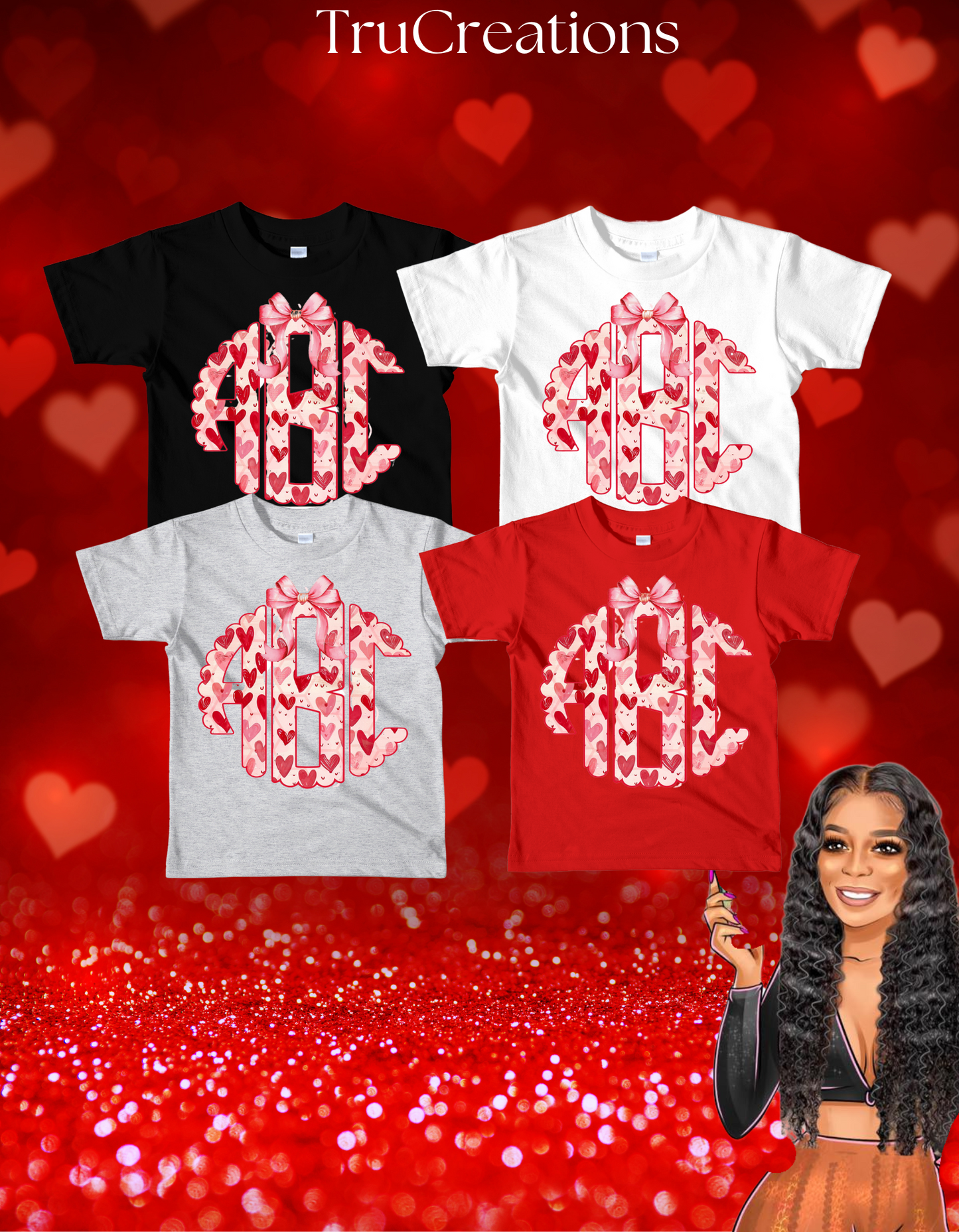 Valentine Bow Monogram