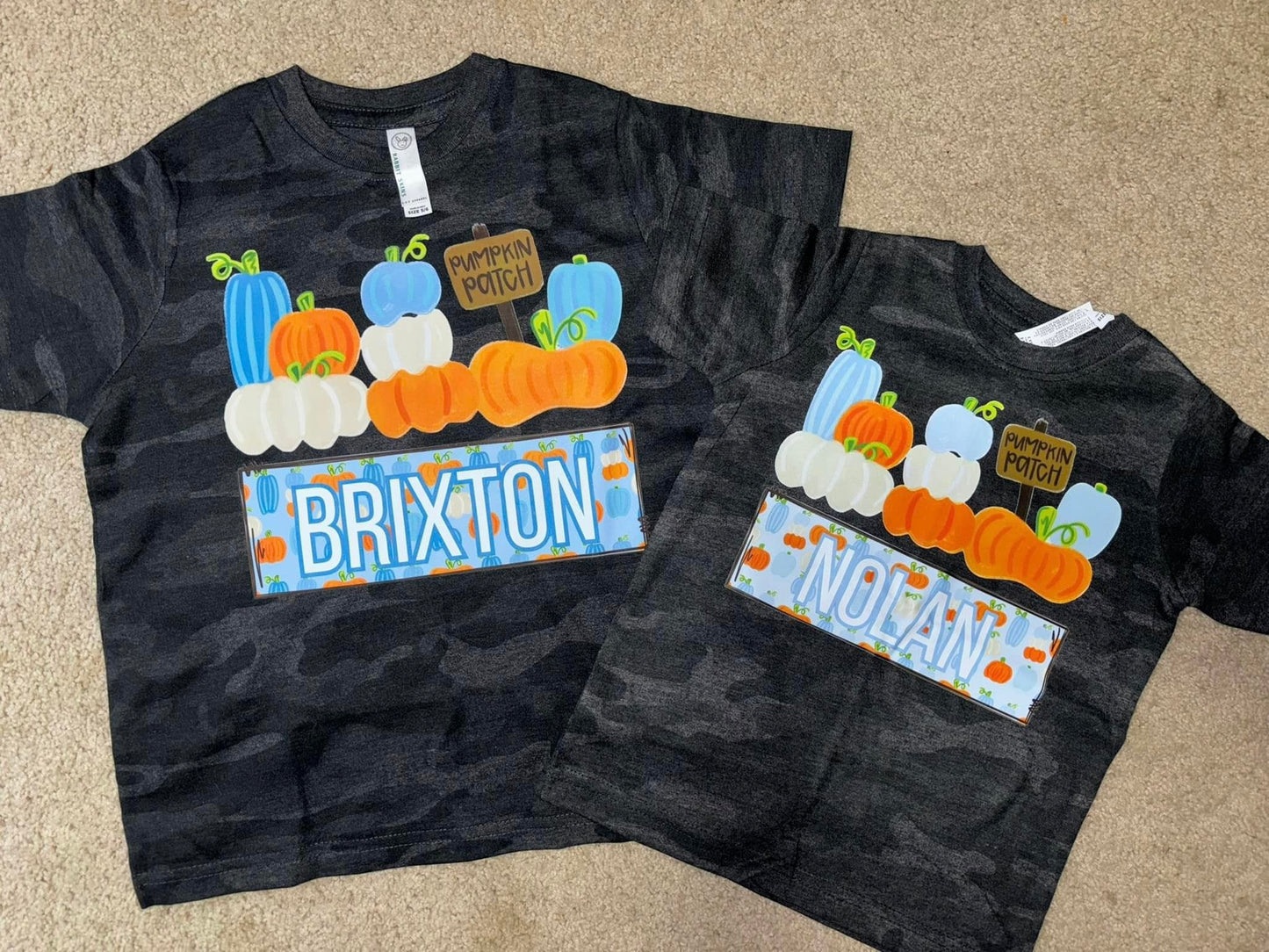 Baby Pumpkin Patch Name Onesie