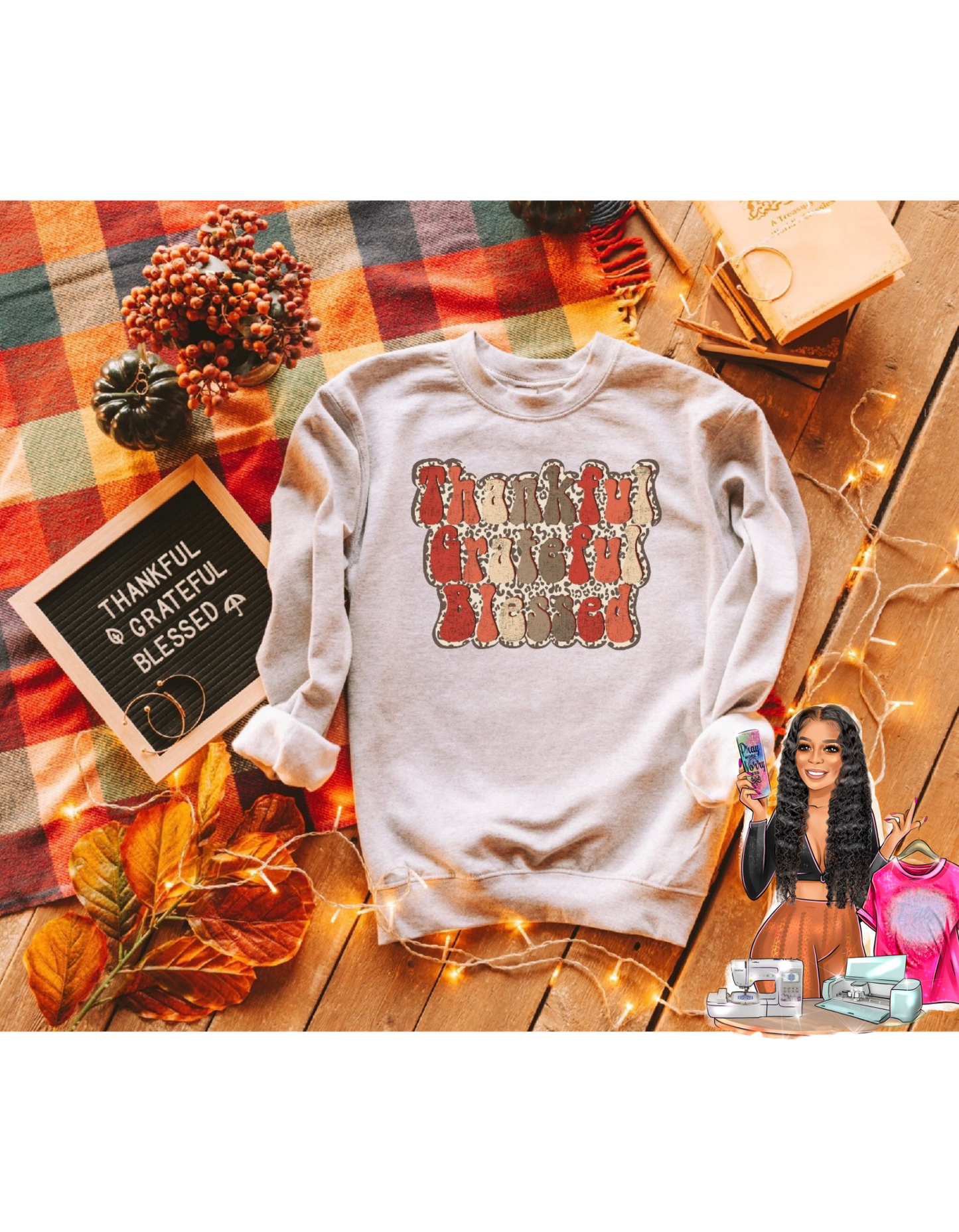 Thankful, Grateful, Blessed Sweatshirt