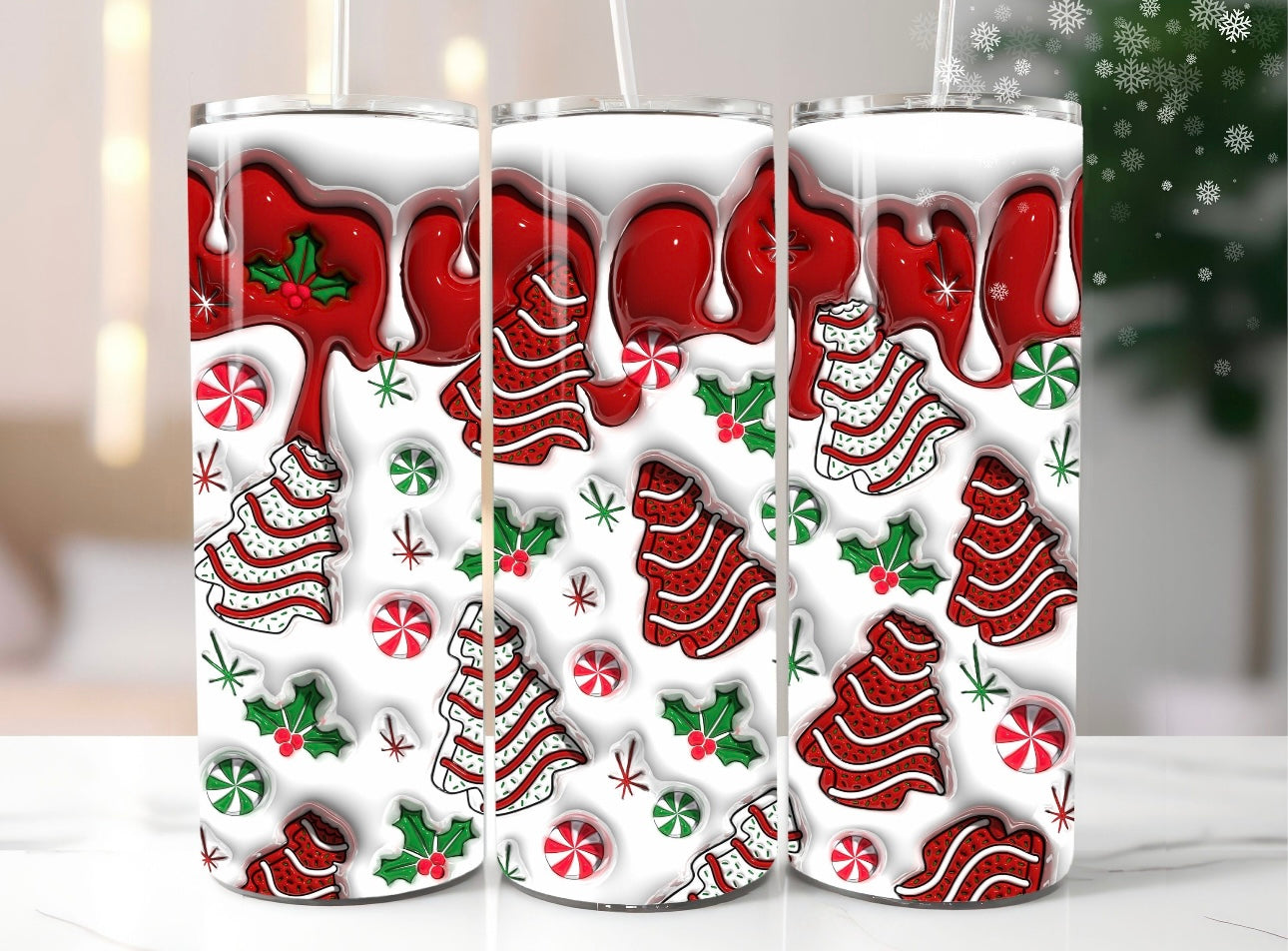 Drip Christmas Tree Tumbler
