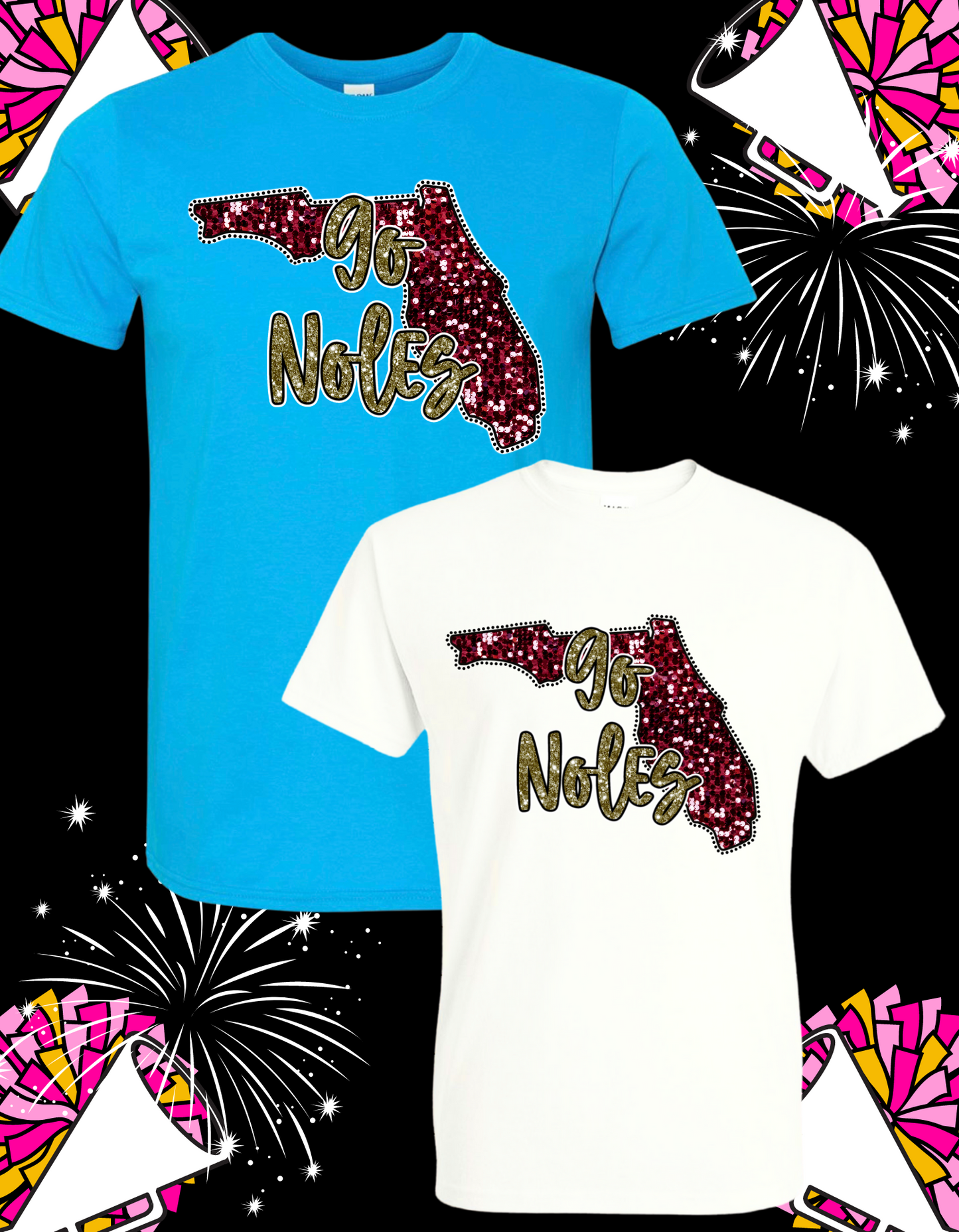 Faux Glitter Go Noles Tee