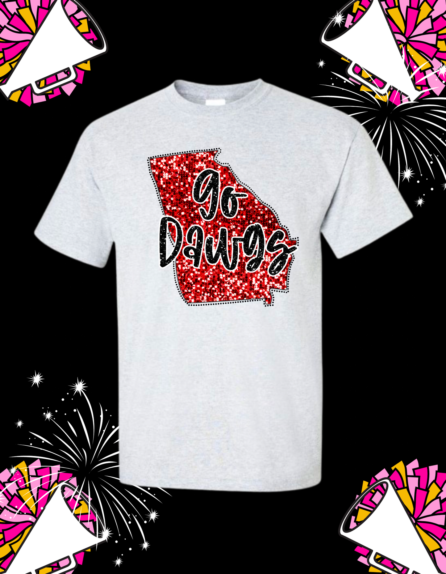 Faux Glitter Georgia Tee