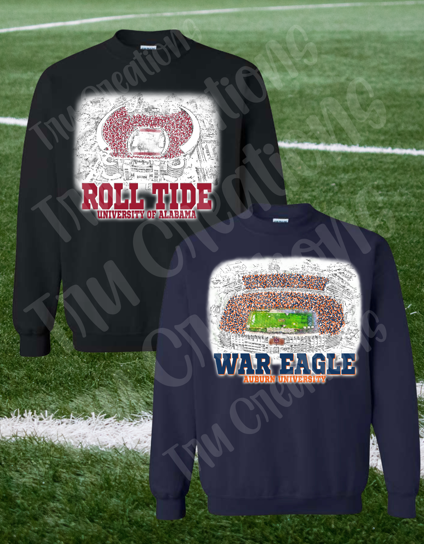 Bama/Auburn Stadium Sweatshirt