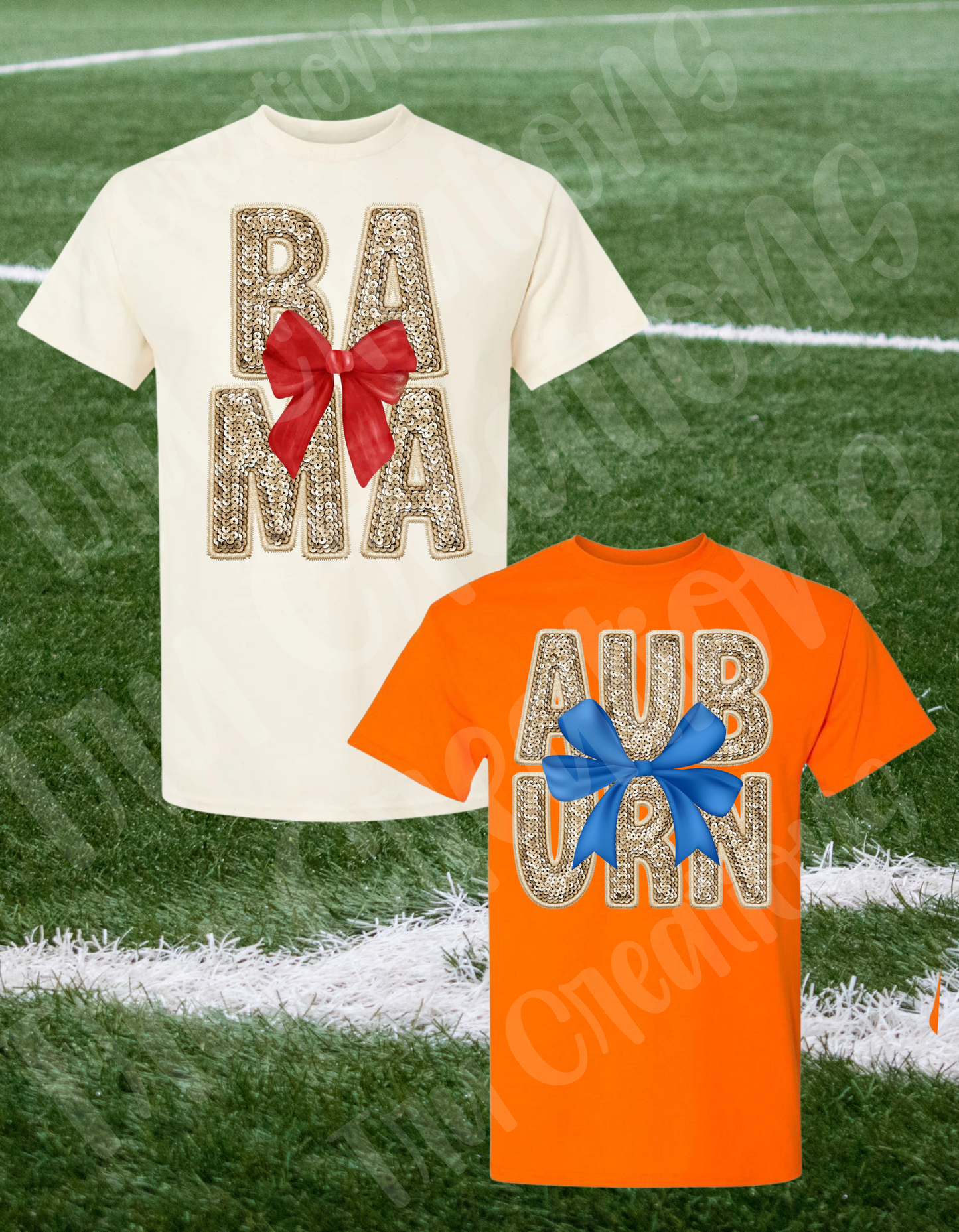 Bama / Auburn Bow T-Shirt