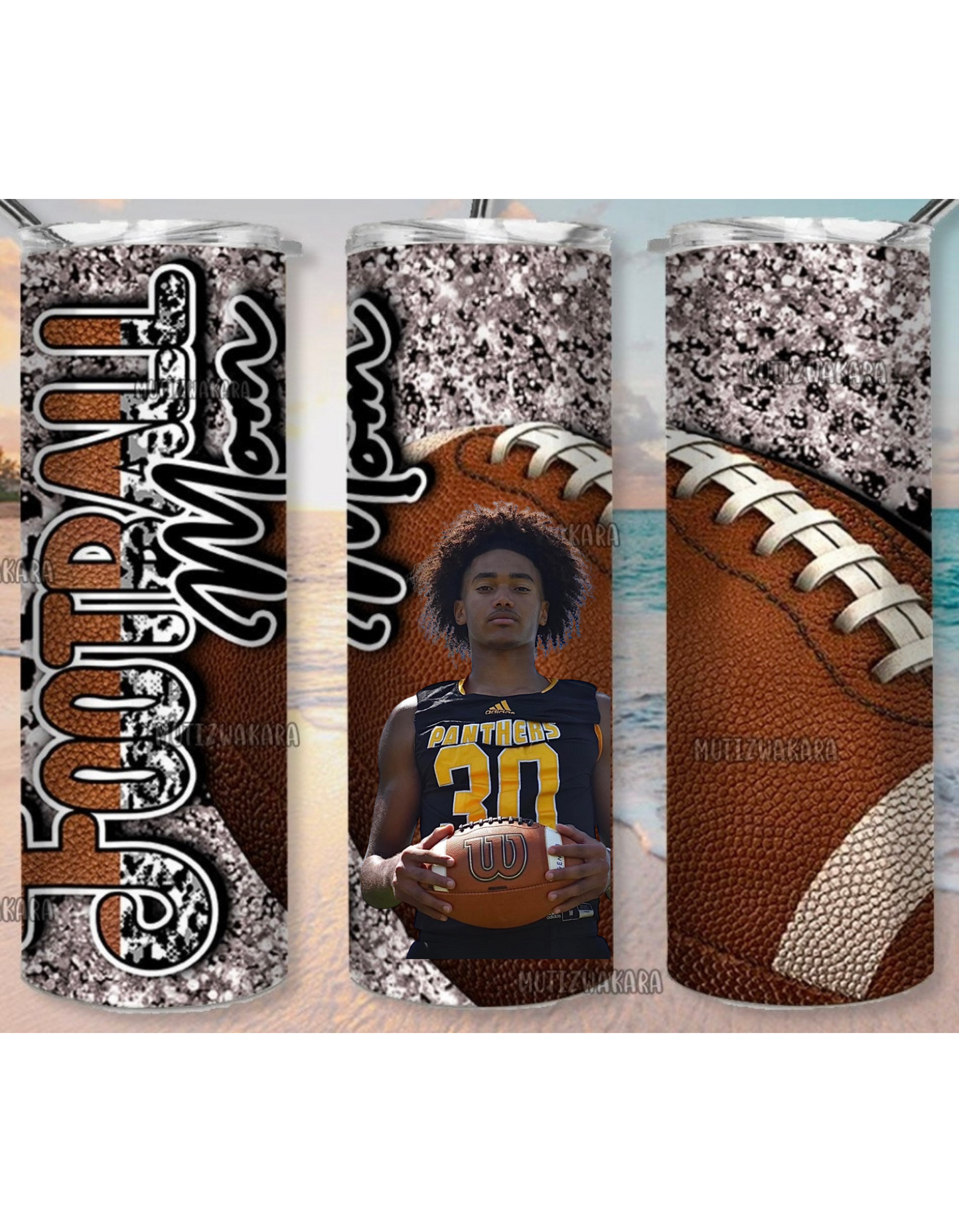 Custom Football Tumbler