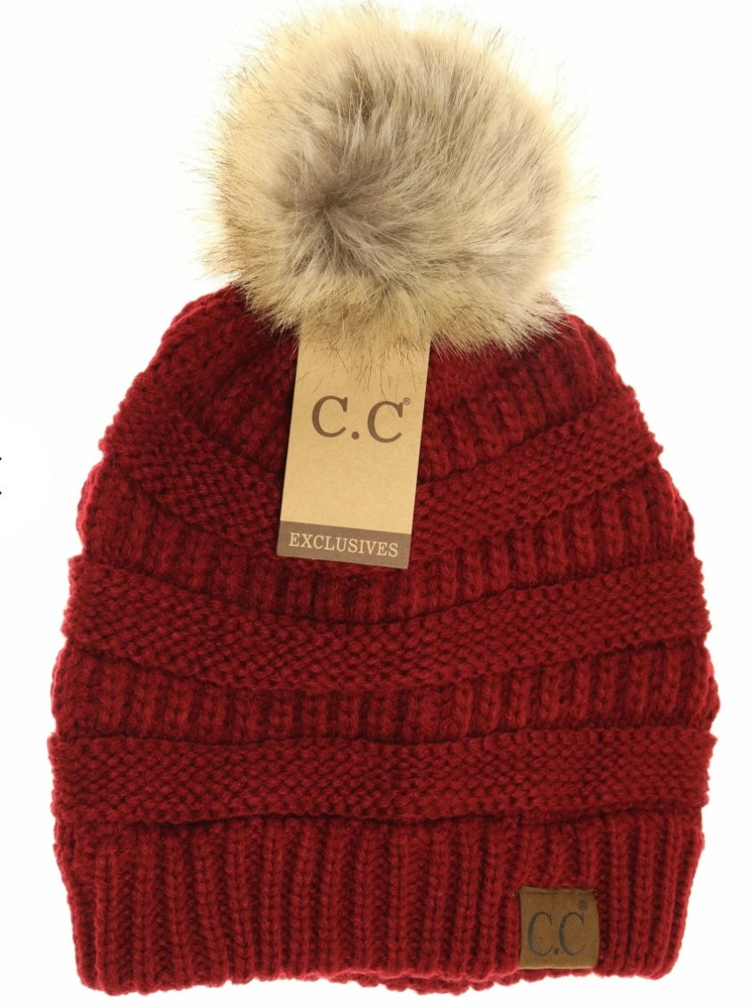 C.C. Adult Puff Beanie