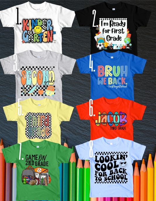 Boys Back 2 School Tees