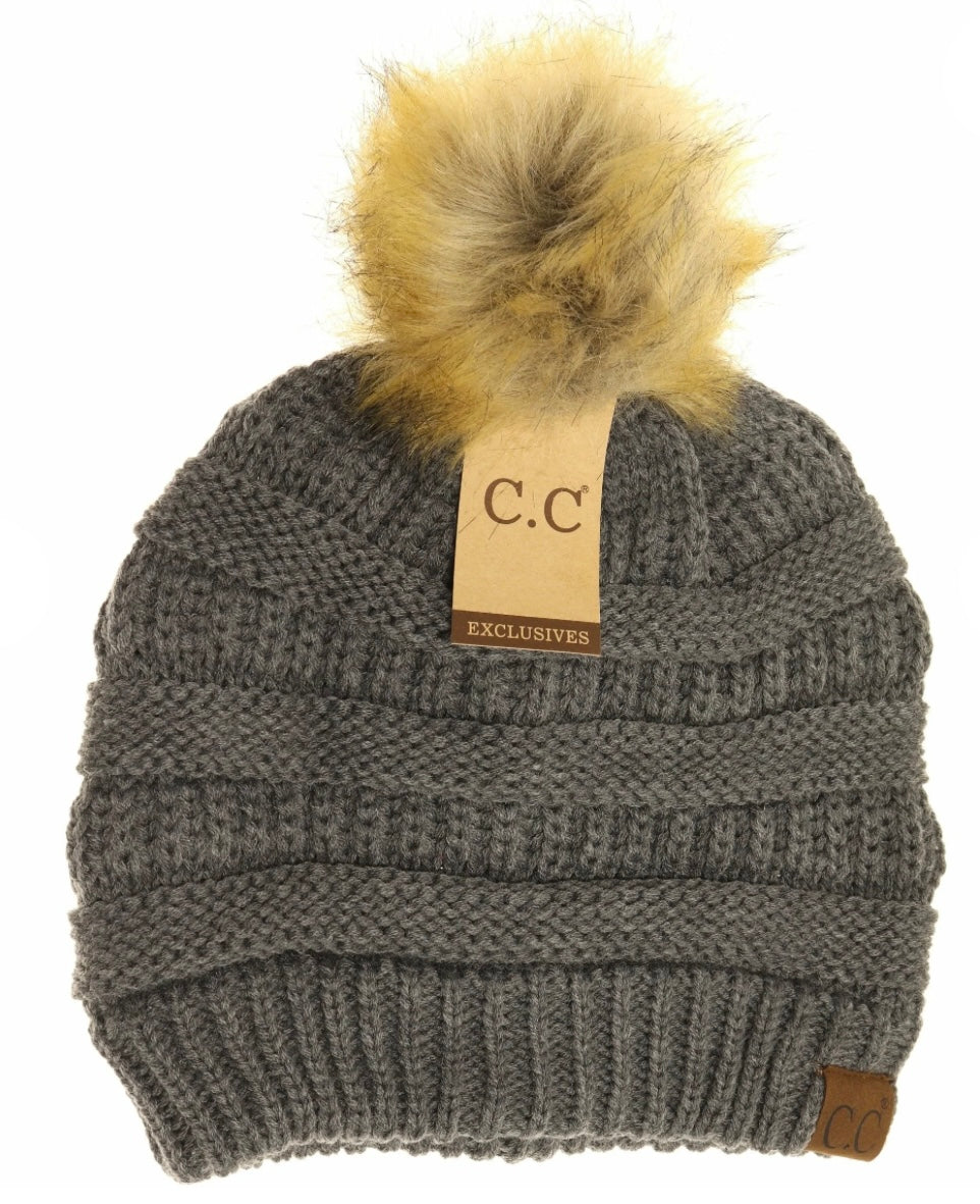 C.C. Adult Puff Beanie