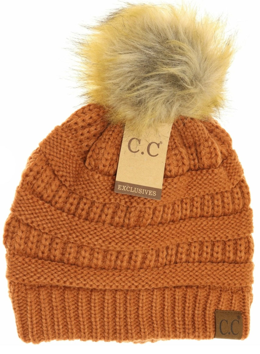 C.C. Adult Puff Beanie