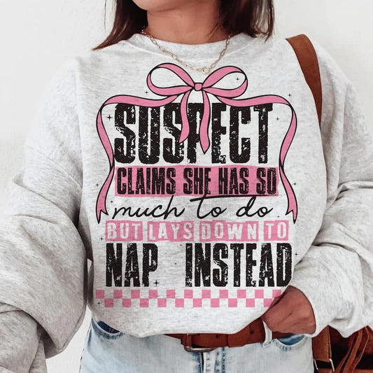 Suspect Has a lot to Do