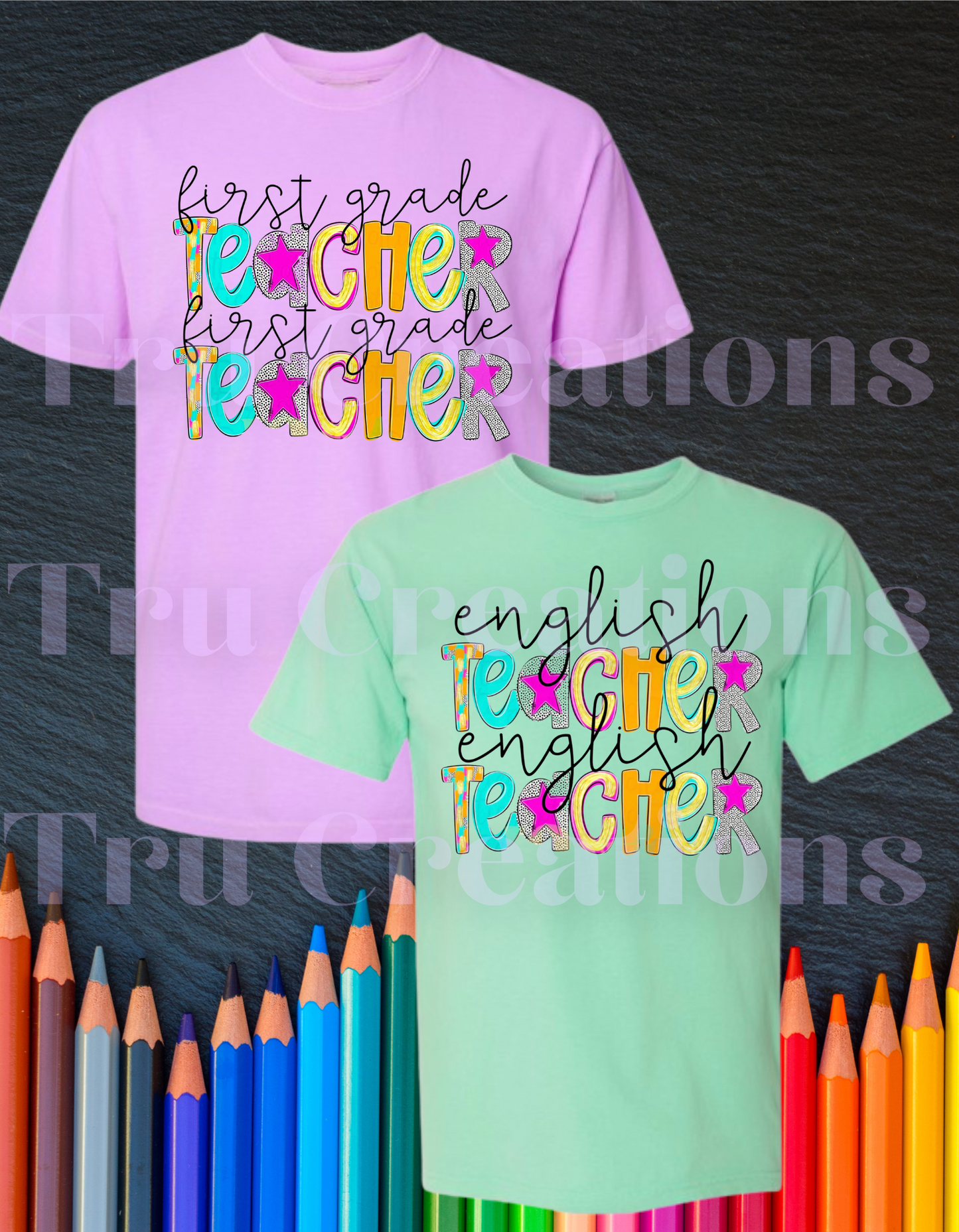 Comfort Colors Starry Teacher Tee