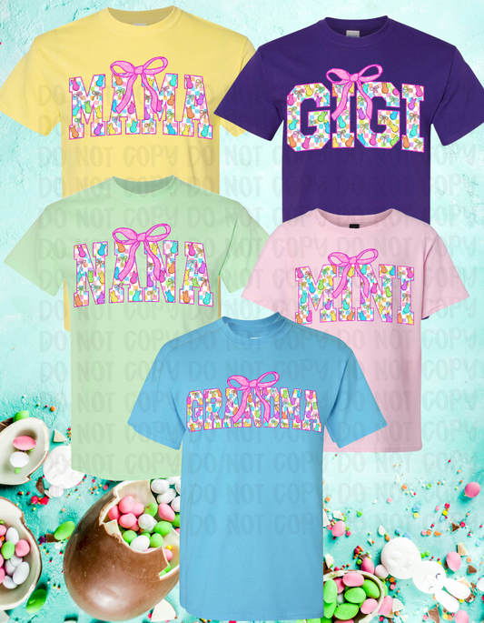 Custom Peeps Bow T-Shirt