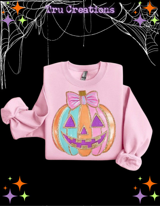 Girly Pumpkin Sweatshirt