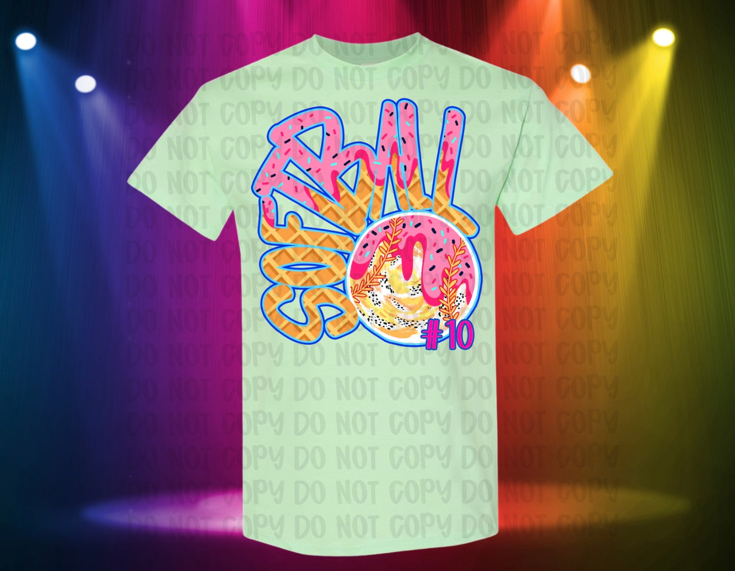 Ice Cream Softball/Baseball T-Shirt