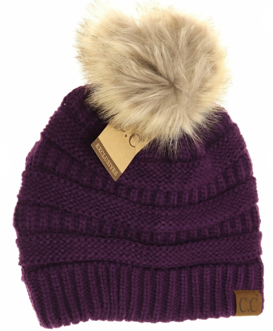 C.C. Adult Puff Beanie