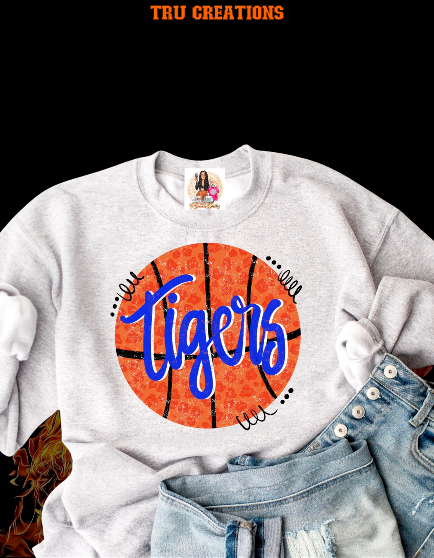 Leopard Basketball Mascot Sweatshirt