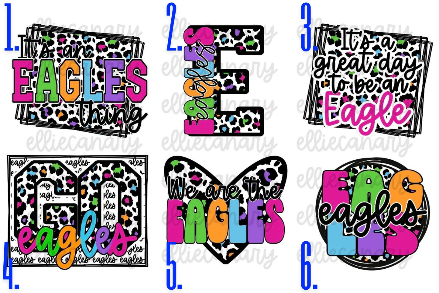 Colorful Leopard Mascot Tee