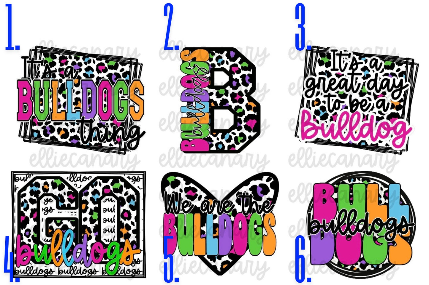 Colorful Leopard Mascot Tee