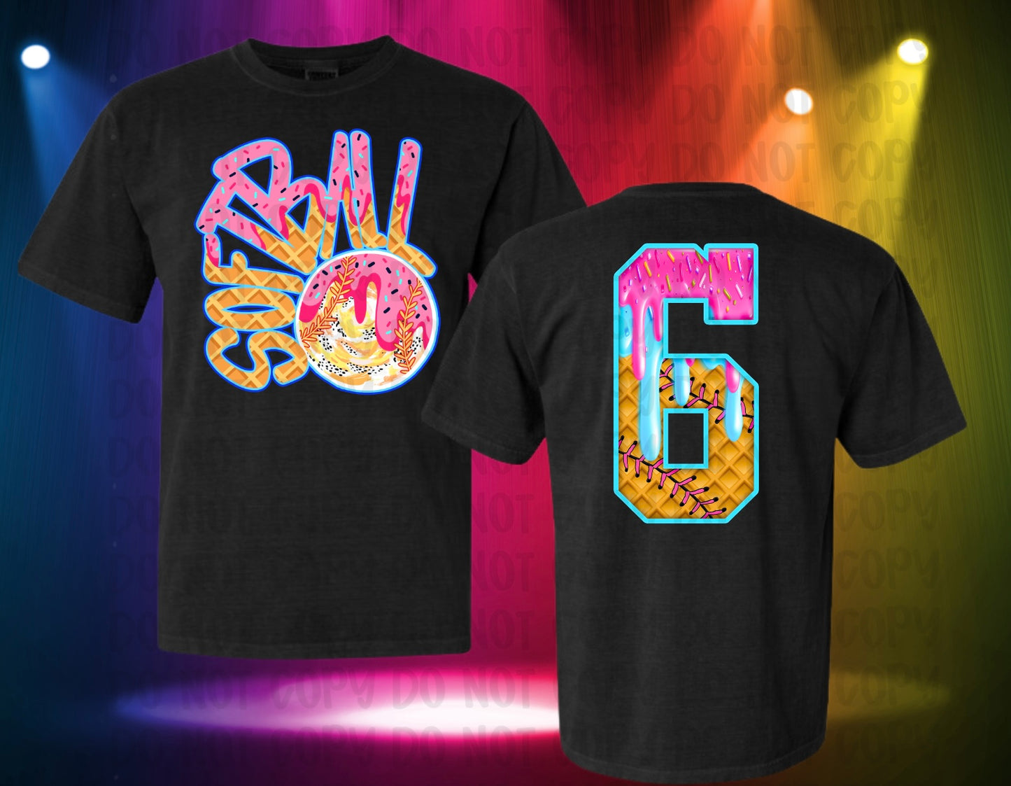 Ice Cream Softball/Baseball T-Shirt