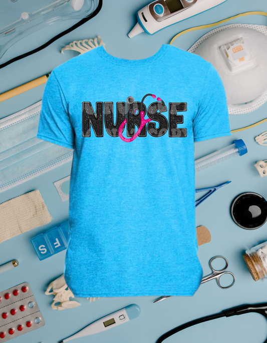 Nurse Stethoscope Tee