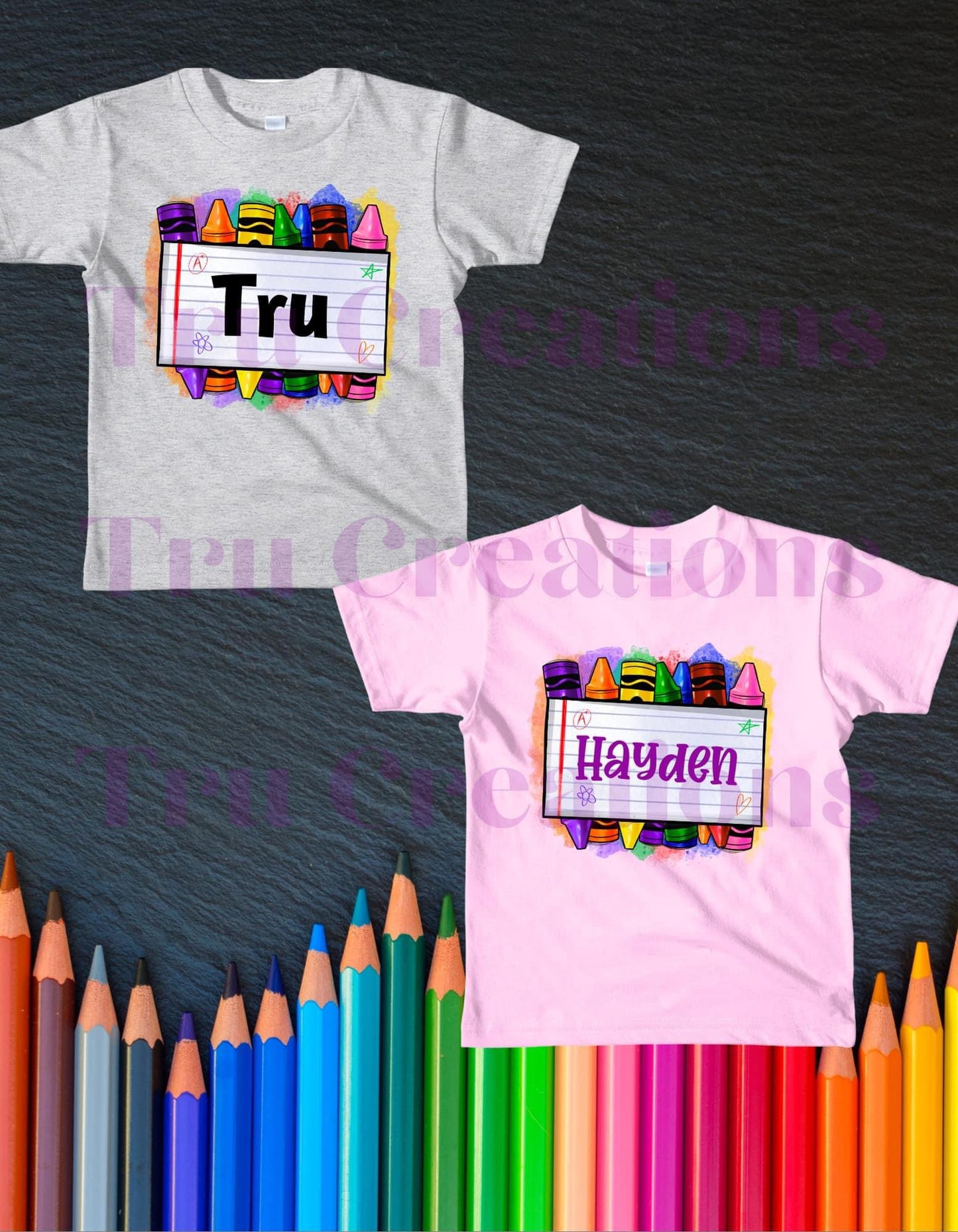 Crayon Name Tee