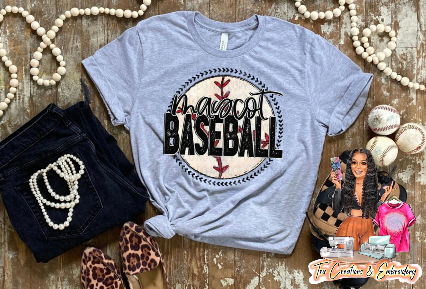 Custom Baseball Tee