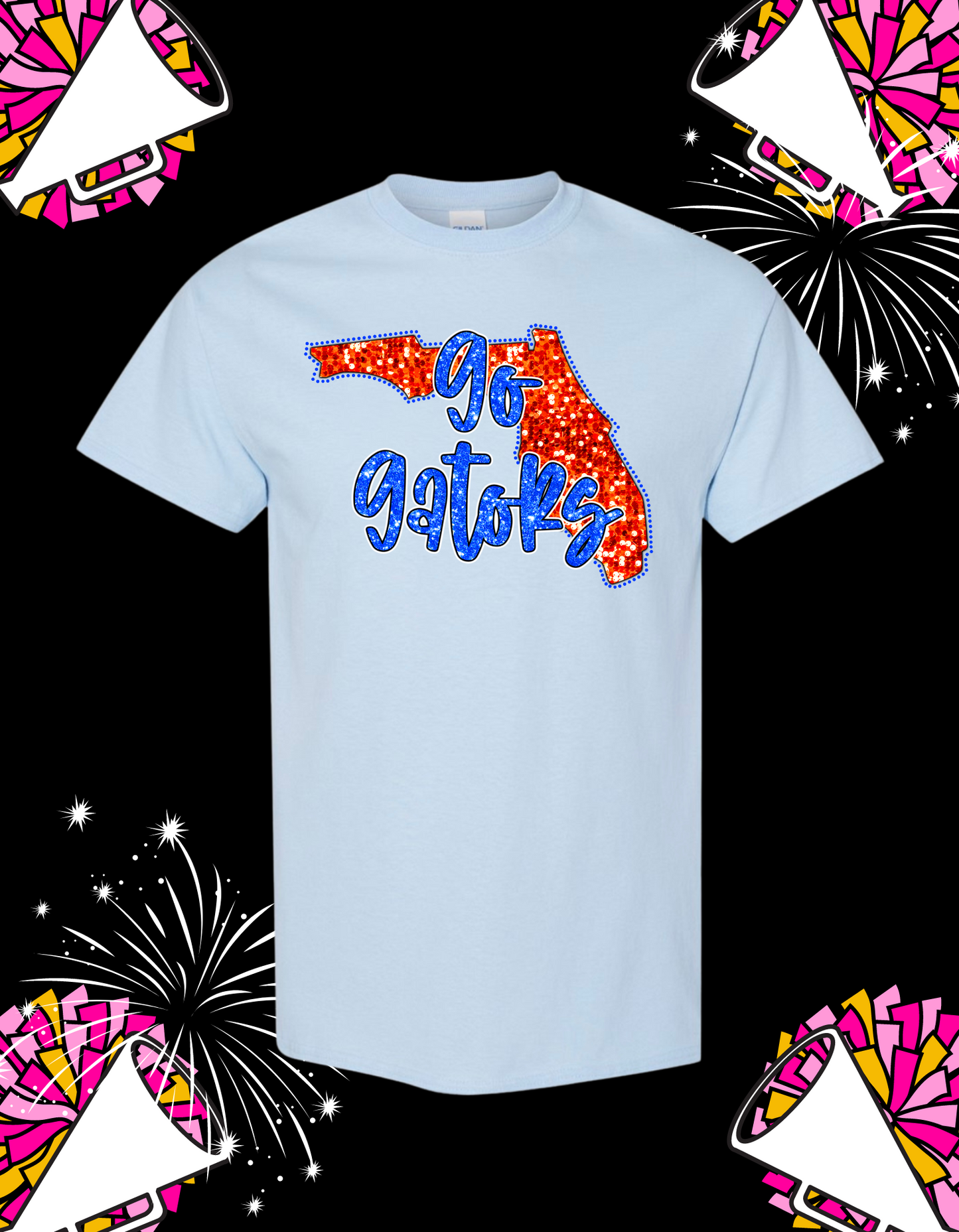 Faux Glitter Florida Tee