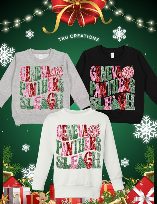 Youth & Toddler Custom Mascot Sleigh Sweatshirt