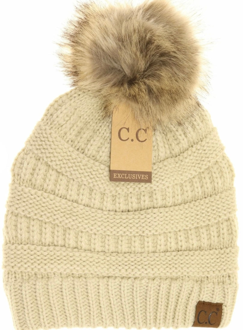 C.C. Adult Puff Beanie