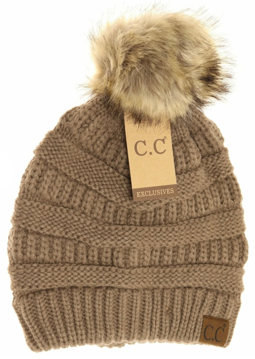 C.C. Adult Puff Beanie