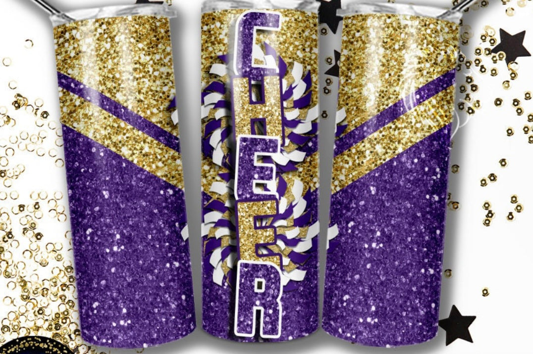 Glitter Cheer Tumbler