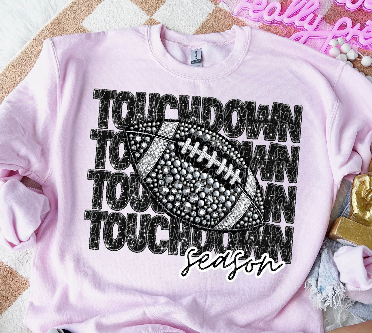 Rhinestone Touchdown Szn Sweatshirt