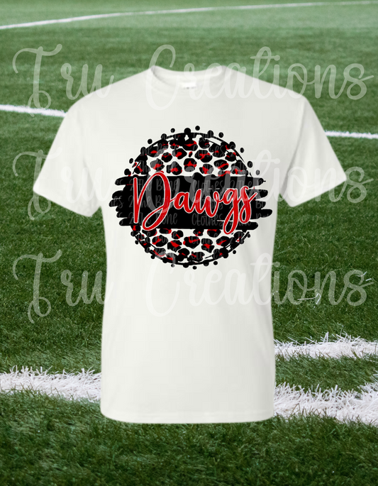 Dawgs Leopard Circle Tee