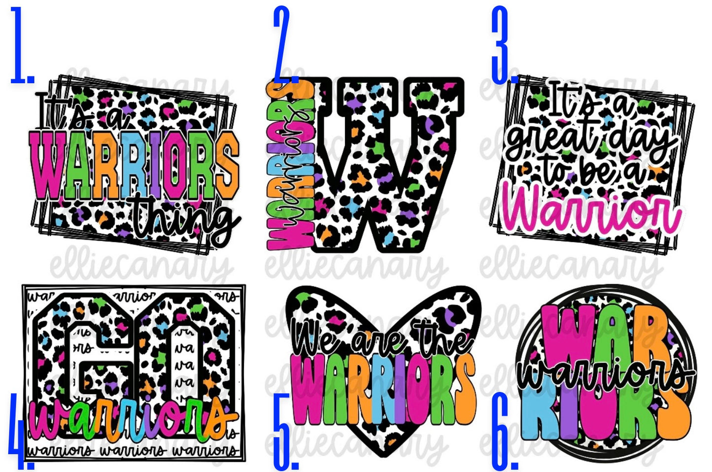 Colorful Leopard Mascot Tee