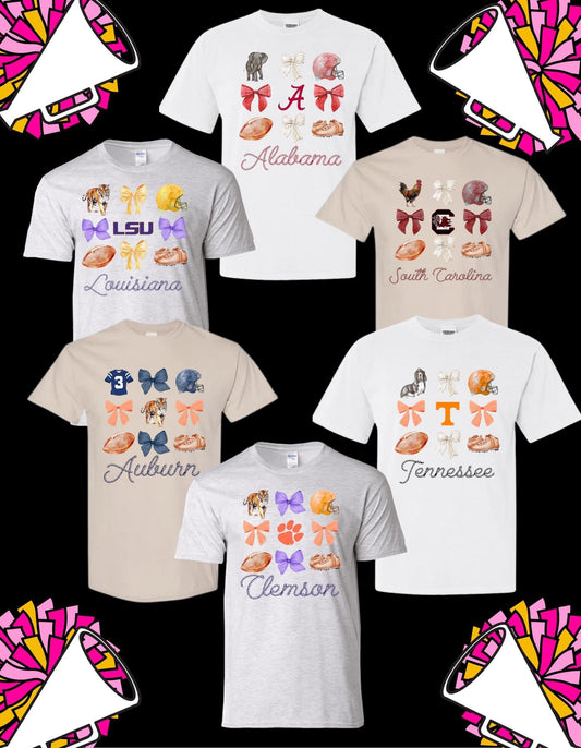 College Coquette Bow Tee