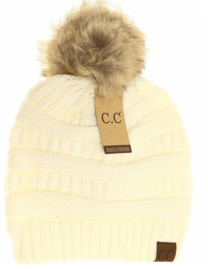 C.C. Adult Puff Beanie