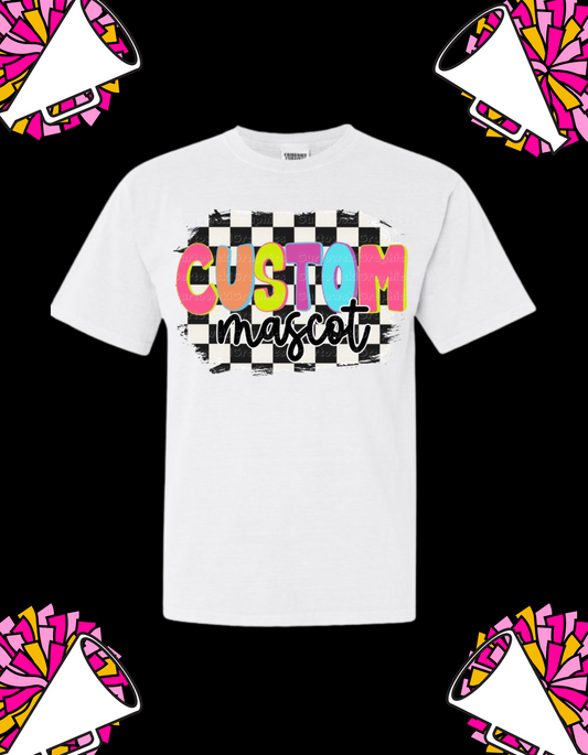 Checkered Custom Mascot Tee