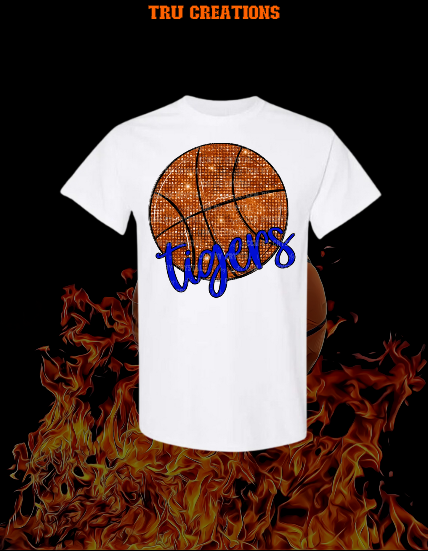 Sequin Mascot Basketball Tee