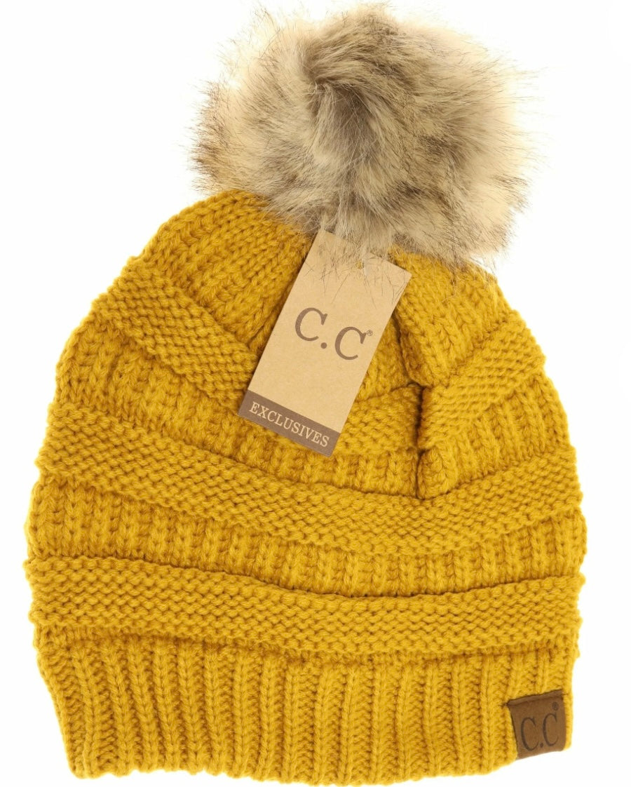 C.C. Adult Puff Beanie