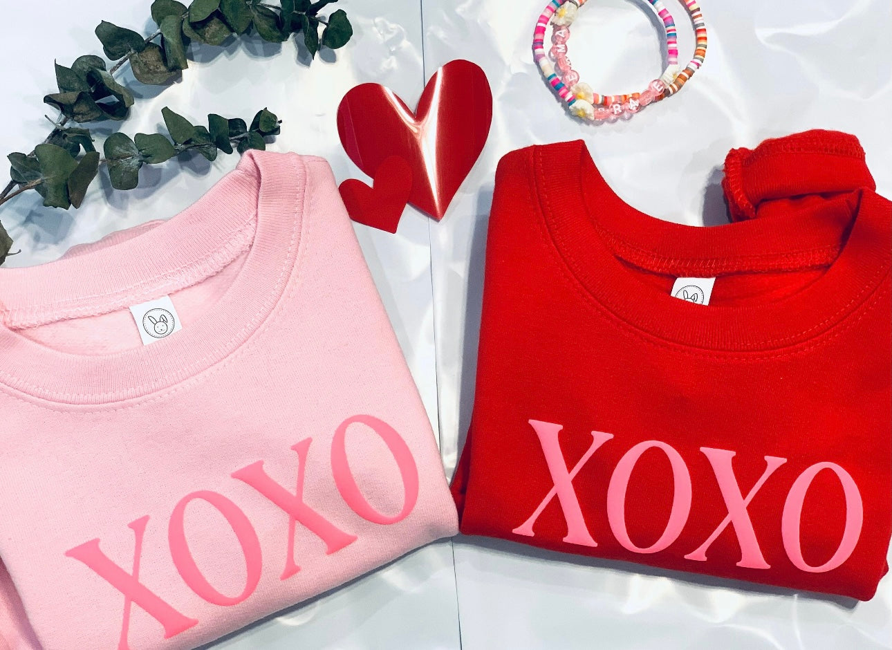 Toddler/ Youth XOXO Puff Vinyl Sweatshirt