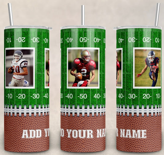 Football Tumbler with Pictures