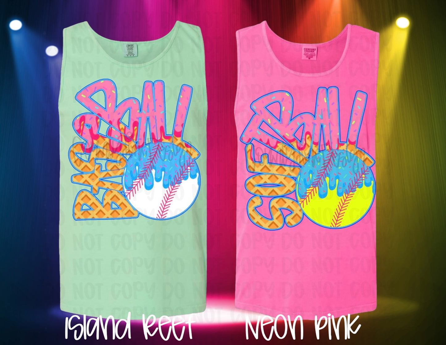 Ice Cream Softball/Baseball T-Shirt