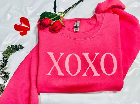 XOXO Puff Vinyl Sweatshirt