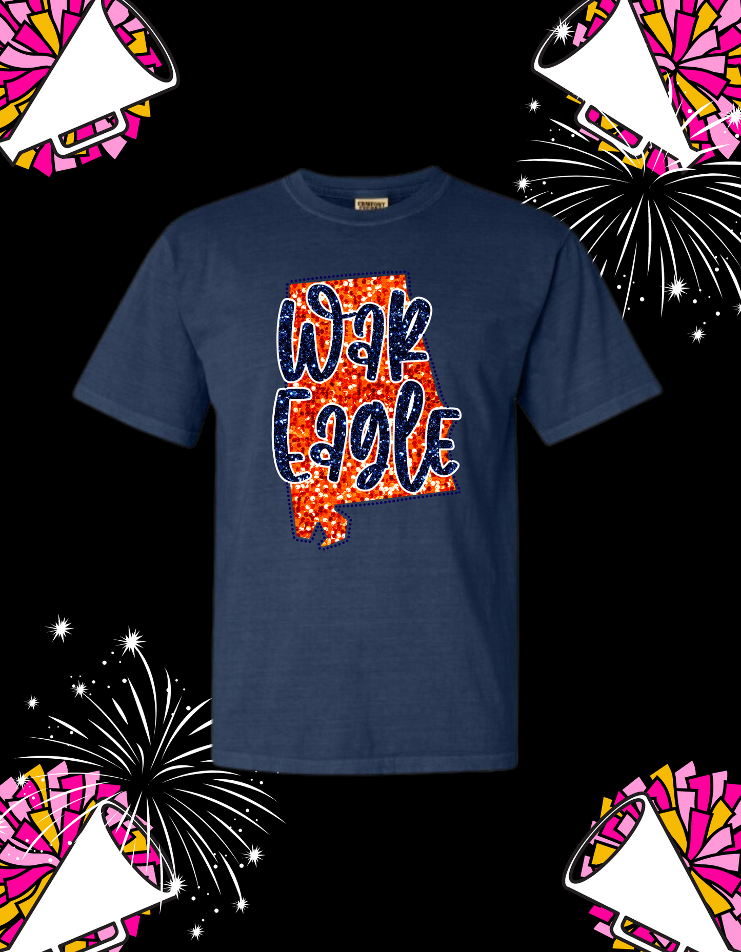 Faux Glitter Auburn Tee