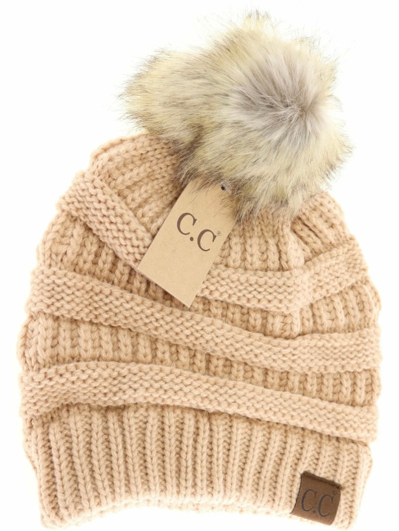 C.C. Adult Puff Beanie