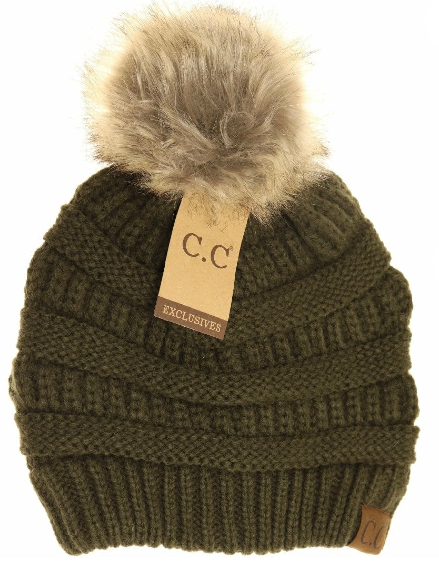 C.C. Adult Puff Beanie