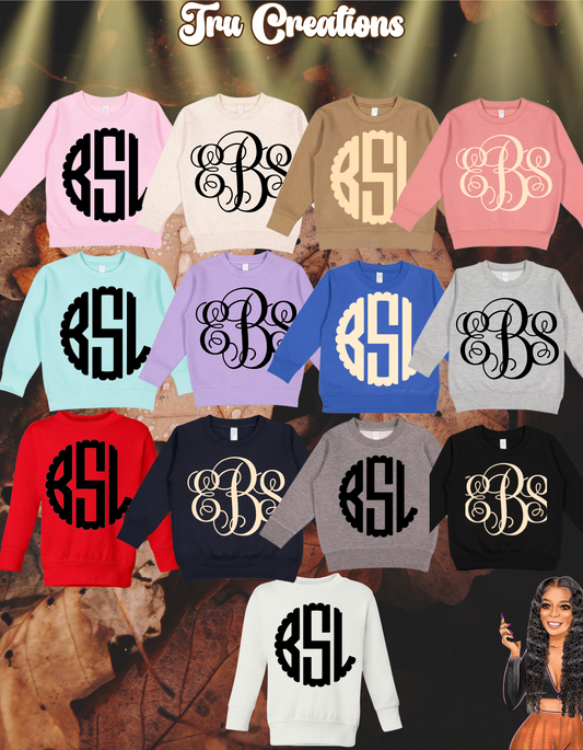 Toddler Monogram Sweatshirt