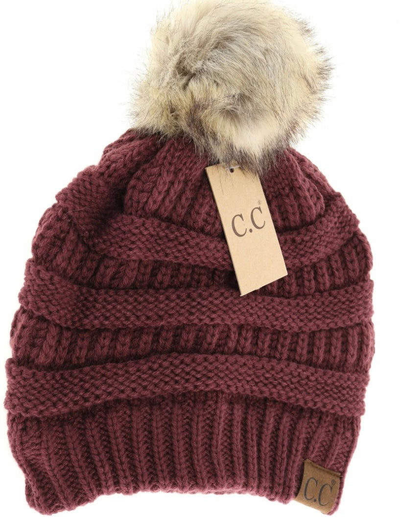 C.C. Adult Puff Beanie