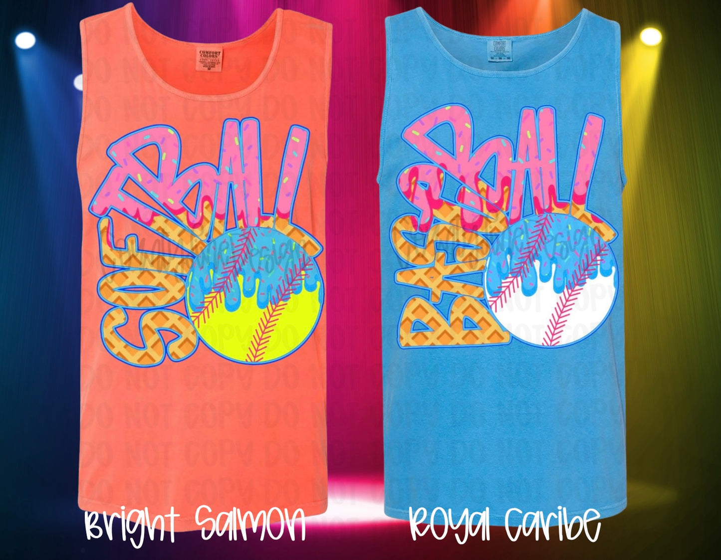 Ice Cream Softball/Baseball T-Shirt