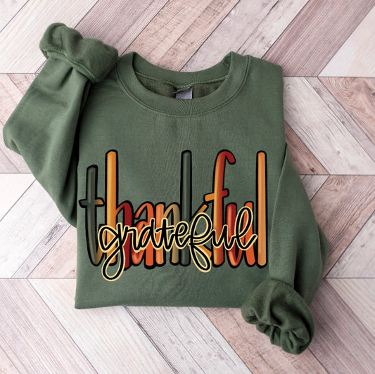 Thankful + Grateful Sweatshirt